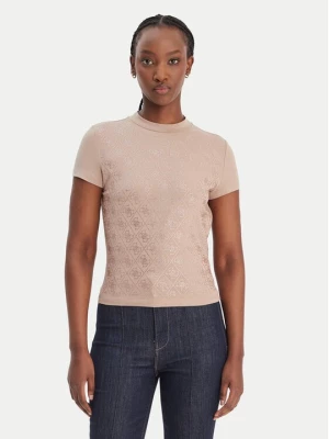 Obrázek produktu Guess T-Shirt W4BI26 J1314 Béžová Regular Fit