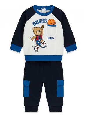 Obrázek produktu Guess teplákový set dětský bavlněný námořnická modř