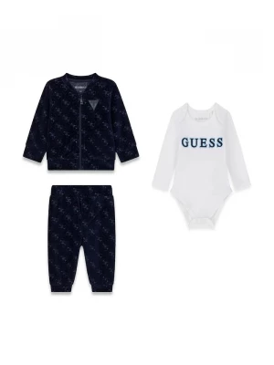 Obrázek produktu Guess teplákový set kojenecký s bavlnou námořnická modř