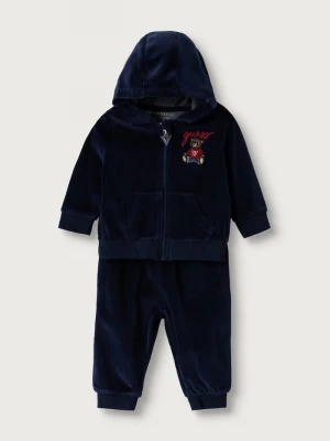 Obrázek produktu Guess teplákový set kojenecký s bavlnou námořnická modř