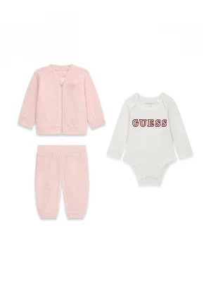Obrázek produktu Guess teplákový set kojenecký s bavlnou růžová