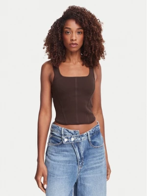 Obrázek produktu Guess Top W6YZ08 Z0979 Tmavě hnědá Slim Fit