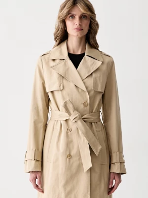 Obrázek produktu Guess trenčkot dámský s bavlnou JULIANE béžová