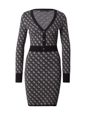 Obrázek produktu GUESS Úpletové šaty 'AUBREY' černá / bílá