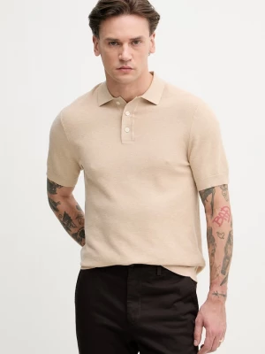Obrázek produktu Hackett London polo pánské s bavlnou béžová