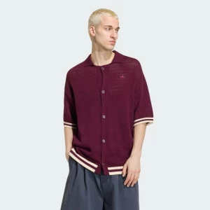 Obrázek produktu HÁČKOVANÝ DRES Adidas vínová