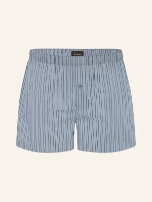 Obrázek produktu Hanro Tkané Boxerky Fancy Woven černošedá / modrá