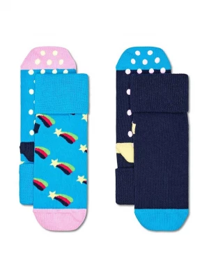 Obrázek produktu Happy Socks Dětské ponožky Happy Socks Kids Antislip 2-Pack Shooting Star Socks 2-pack modrá