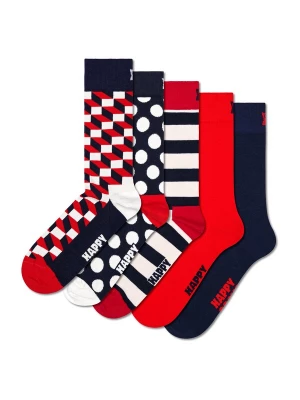 Obrázek produktu Happy Socks Ponožky 'Classic' námořnická modř / červená / červená třešeň / bílá