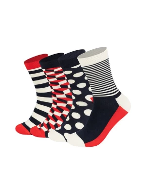 Obrázek produktu Happy Socks Ponožky 'Classic Navy' námořnická modř / červená / černá / bílá