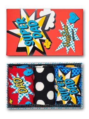 Obrázek produktu Happy Socks - Ponožky Fathers Day Gift Box (3 pack) červená