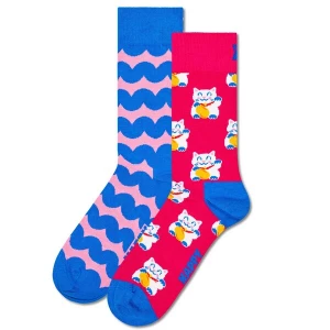 Obrázek produktu Happy Socks Ponožky modrá / růžová / purpurová / bílá