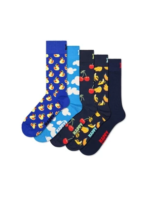 Obrázek produktu Happy Socks Ponožky námořnická modř / světlemodrá / žlutá / červená / bílá
