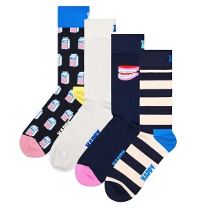 Obrázek produktu Happy Socks Ponožky nažloutlá / marine modrá / černá / offwhite