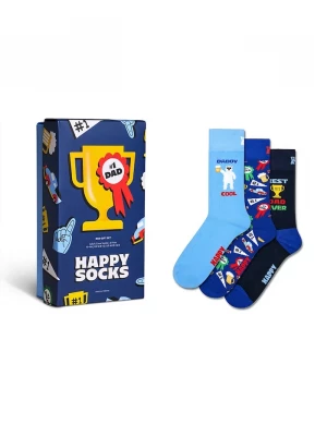 Obrázek produktu Happy Socks ponožky s bavlnou 3-pack modrá