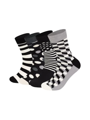 Obrázek produktu Happy Socks Ponožky šedá / černá / bílá