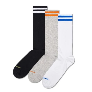 Obrázek produktu Happy Socks Ponožky šedá / černá / bílá