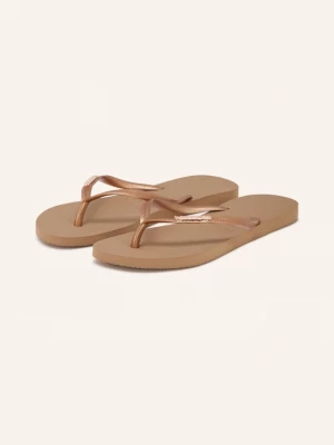 Obrázek produktu Havaianas Prstové Sandály Slim Logo Metallic béžová