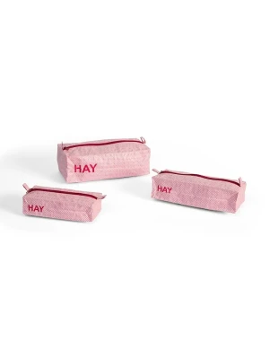 Obrázek produktu HAY Sada taštiček Candy Mono Wash Bag 3-pack růžová