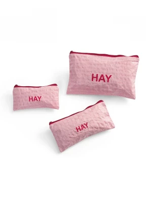 Obrázek produktu HAY Sada taštiček HAY Candy Mono Wash Bag 3-pack růžová