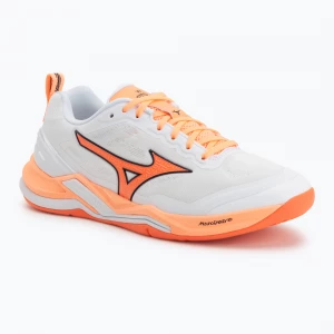 Obrázek produktu Házenkářské boty Mizuno Wave Stealth Elite white / lava orange