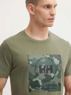 Obrázek produktu Helly Hansen Bavlněné tričko Helly Hansen zelená