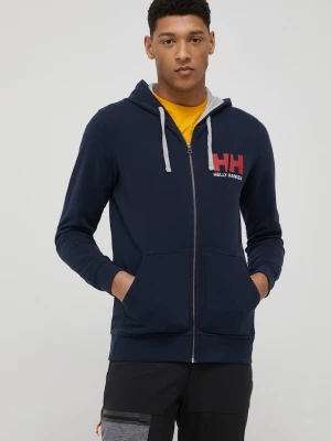 Obrázek produktu Helly Hansen rozepínací mikina pánská bavlněná námořnická modř