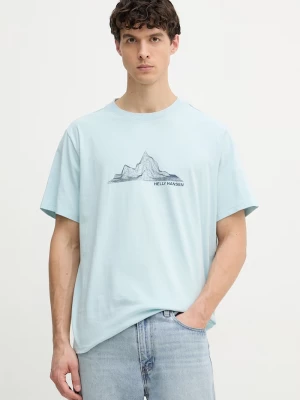 Obrázek produktu Helly Hansen tričko pánské bavlněné MASSIF GRAPHIC modrá