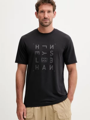Obrázek produktu Helly Hansen tričko pánské SKOG RECYCLED GRAPHIC černá
