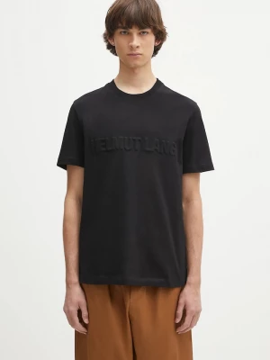 Obrázek produktu Helmut Lang Bavlněné tričko Helmut Lang EMBOSSED.TEE.ROUNDED černá