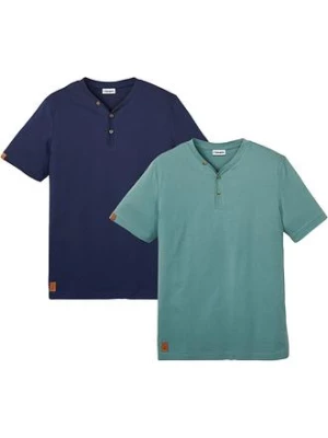 Obrázek produktu Henley tričko z čisté organické bavlny (2 ks v balení) BonPrix