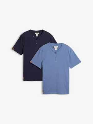Obrázek produktu Henley tričko z čisté organické bavlny (2 ks v balení) BonPrix