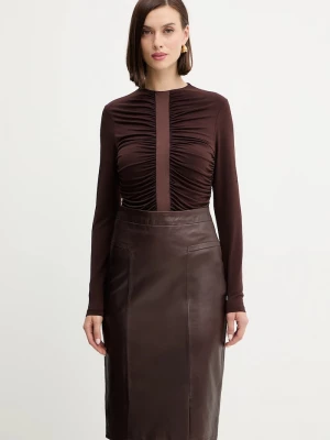 Obrázek produktu Herve Leger Halenka Herve Leger Veronica Hervé Léger hnědá
