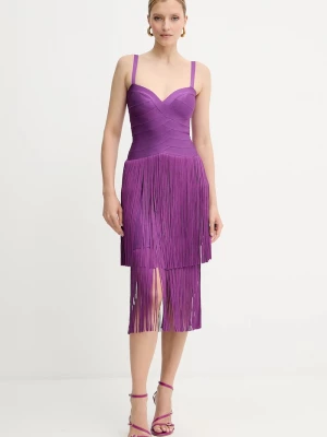 Obrázek produktu Herve Leger Šaty Herve Leger Georgia Hervé Léger fialová