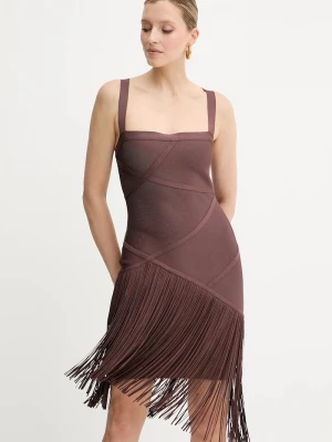 Obrázek produktu Herve Leger Šaty Herve Leger Josephine Hervé Léger hnědá
