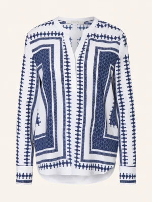 Obrázek produktu Herzens Hedvábná Blůza bílá / tmavě modrá