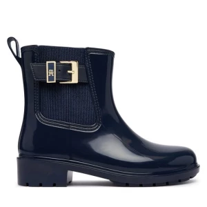 Obrázek produktu Holínky Tommy Hilfiger Th Buckle Glossy Ankle Rain Boot FW0FW09543 Tmavomodrá