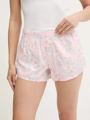 Obrázek produktu Hollister Co. Bavlněné pyžamové šortky Hollister Co. růžová