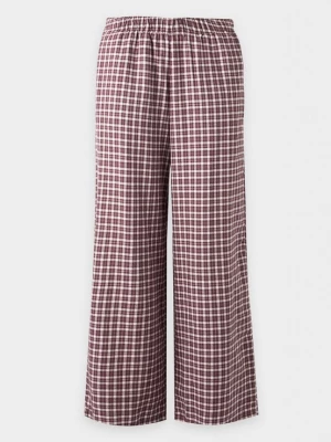 Obrázek produktu HOLLISTER Pyžamové kalhoty bordó / bílá