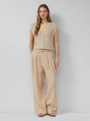 Obrázek produktu Hose / Extra Wide Leg / High Rise aus Leinen s.Oliver béžová