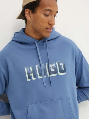 Obrázek produktu HUGO Bavlněná mikina HUGO modrá