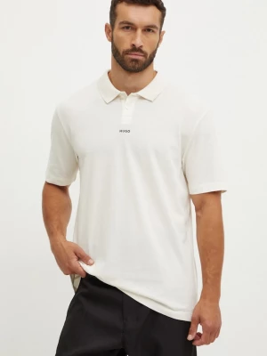 Obrázek produktu HUGO Bavlněné polo tričko HUGO béžová
