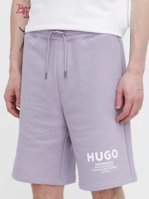 Obrázek produktu HUGO Blue teplákové šortky pánské bavlněné Nomario fialová