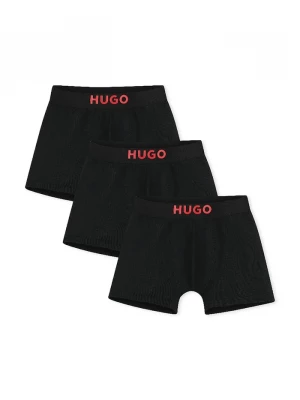 Obrázek produktu HUGO boxerky dětské bavlněné s elastanem 3-pack černá