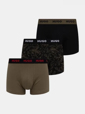 Obrázek produktu HUGO boxerky pánské bavlněné elastanem TRIPLET DESIGN 3-pack zelená