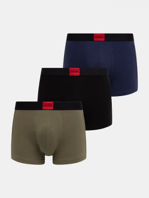 Obrázek produktu HUGO boxerky pánské bavlněné elastanem TRUNK TRIPLET GALAXY 3-pack červená