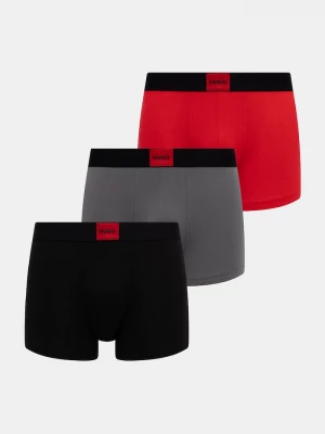 Obrázek produktu HUGO boxerky pánské bavlněné s elastanem TRUNK TRIPLET GALAXY 3-pack červená