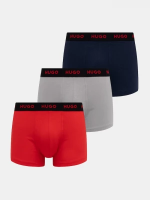 Obrázek produktu HUGO boxerky pánské bavlněné s elastanem TRUNK TRIPLET PACK 3-pack červená