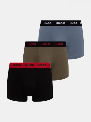 Obrázek produktu HUGO boxerky pánské bavlněné s elastanem TRUNK TRIPLET PACK 3-pack hnědá