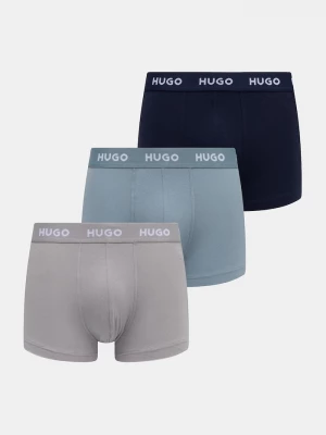 Obrázek produktu HUGO boxerky pánské bavlněné elastanem TRUNK TRIPLET PACK 3-pack námořnická modř